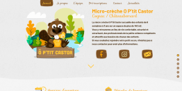 Site Internet de la micro-creche O P'tit Castor.